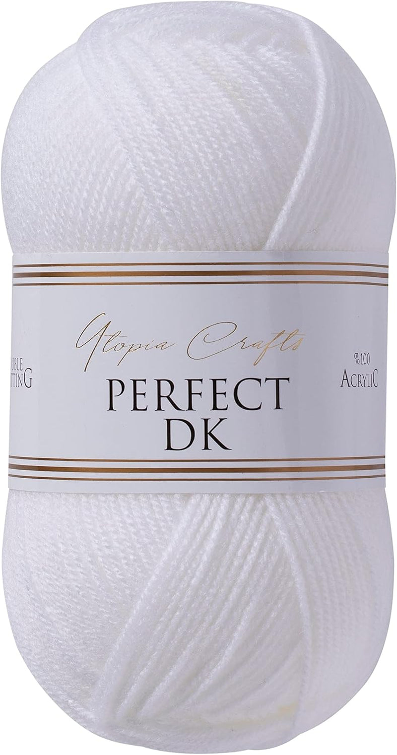 DK Double Knitting Yarn, 100G (White)